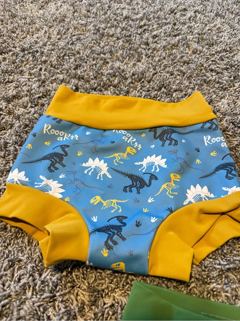 MooMoo Designs Blue & Green & Yellow Kids Swim Diaper Covers 3-Pack